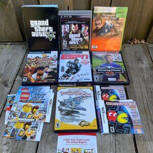 Video Game Lot - Playstation 2, GTA, Orange Box, XBOX & More - Street Fighter
